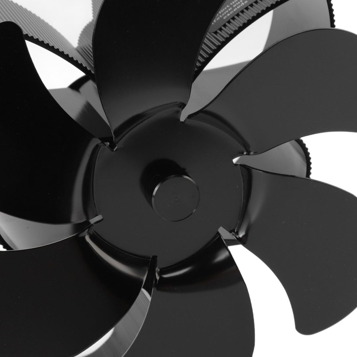 Stove Fan 6 Blades Greater Air Volume Low Noise Operation Wear Resistance Fireplace Fan Black S