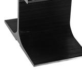 Stove Fan 6 Blades Greater Air Volume Low Noise Operation Wear Resistance Fireplace Fan Black L