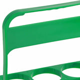 Portable Beer Bottle Rack Pure Color Foldable Beverage Storage Rack Picnic Beer Handle Basket Green