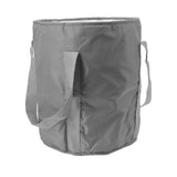 Foldable Foot Tub Polyester Double Layer Collapsible Camping Bucket with Storage Bag for Outdoor Grey