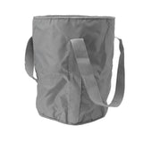 Foldable Foot Tub Polyester Double Layer Collapsible Camping Bucket with Storage Bag for Outdoor Grey