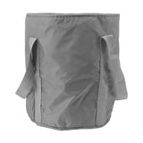 Foldable Foot Tub Polyester Double Layer Collapsible Camping Bucket with Storage Bag for Outdoor Grey