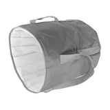 Foldable Foot Tub Polyester Double Layer Collapsible Camping Bucket with Storage Bag for Outdoor Grey
