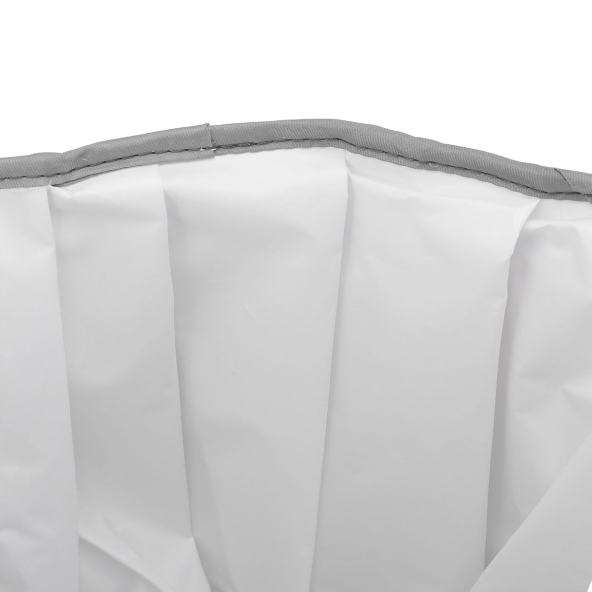 Foldable Foot Tub Polyester Double Layer Collapsible Camping Bucket with Storage Bag for Outdoor Grey