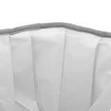 Foldable Foot Tub Polyester Double Layer Collapsible Camping Bucket with Storage Bag for Outdoor Grey