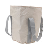 Foldable Foot Tub Polyester Double Layer Collapsible Camping Bucket with Storage Bag for Outdoor Beige - 45-Degree Angle