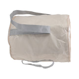 Foldable Foot Tub Polyester Double Layer Collapsible Camping Bucket with Storage Bag for Outdoor Beige