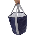 Foldable Foot Tub Polyester Double Layer Collapsible Camping Bucket with Storage Bag for Outdoor Navy Blue - Extra Image