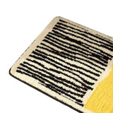 Carpet Rectangular Anti Skid Thickened Comfortable Moisture Absorbing Washable Rug for Entrance Yellow 40 X 60cm