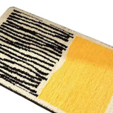 Carpet Rectangular Anti Skid Thickened Comfortable Moisture Absorbing Washable Rug for Entrance Yellow 40 X 60cm - Top-Down View