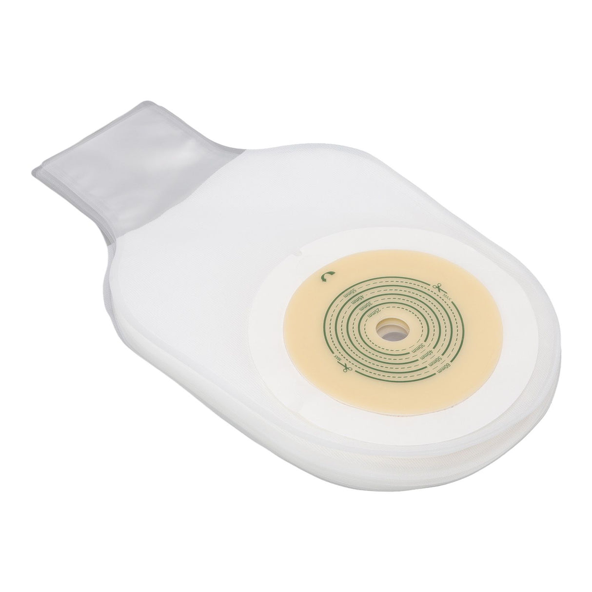 10pcs Colostomy Bags Double Layer Glue One Piece Molding Drainable Pouches for Ostomy Ileostomy Stoma Care 25mm to 60mm