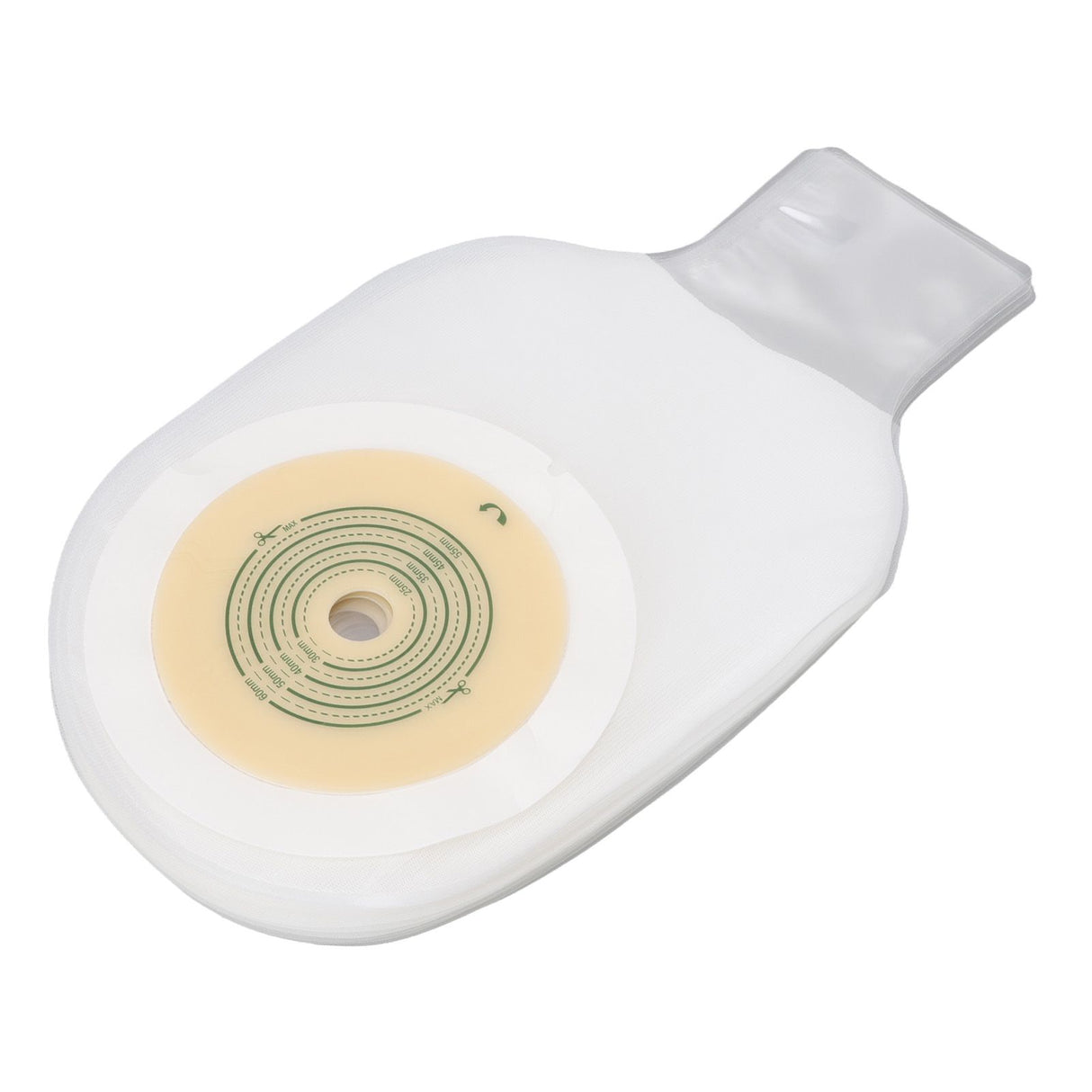 10pcs Colostomy Bags Double Layer Glue One Piece Molding Drainable Pouches for Ostomy Ileostomy Stoma Care 25mm to 60mm
