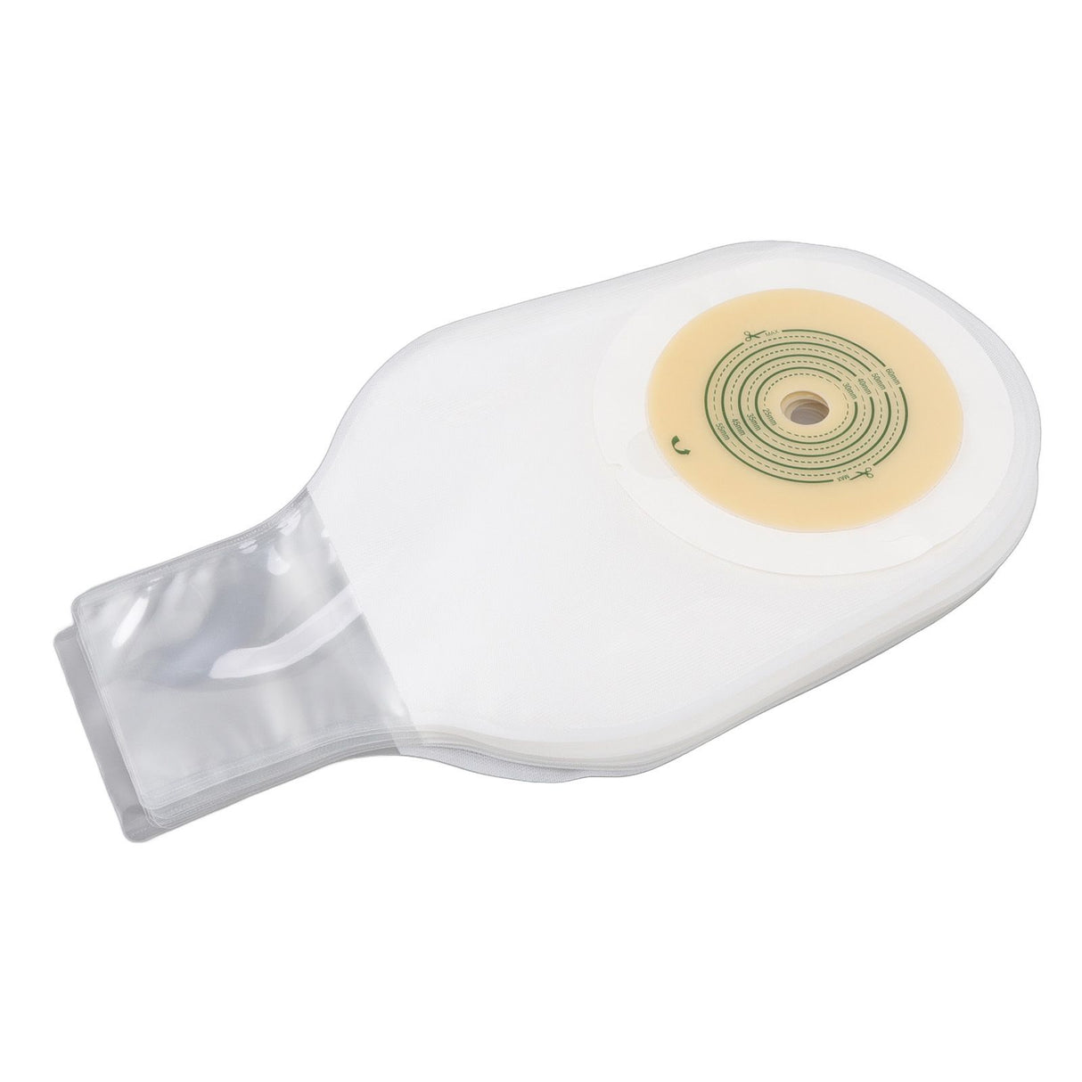 10pcs Colostomy Bags Double Layer Glue One Piece Molding Drainable Pouches for Ostomy Ileostomy Stoma Care 25mm to 60mm