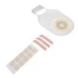 10pcs Colostomy Bags Double Layer Glue One Piece Molding Drainable Pouches for Ostomy Ileostomy Stoma Care 25mm to 60mm - Low Angle