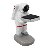 Watch Display Stand Resin Cute Figure Model Modern Multifunctional Watch Holder Rack for Jewelry Necklace Bracelet Astronaut S - Rear View
