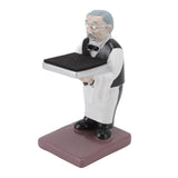 Watch Display Stand Resin Cute Figure Model Modern Multifunctional Watch Holder Rack for Jewelry Necklace Bracelet Old Housekeeper S - 45-Degree Angle