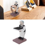 Watch Display Stand Resin Cute Figure Model Modern Multifunctional Watch Holder Rack for Jewelry Necklace Bracelet Old Housekeeper S - Extra Image