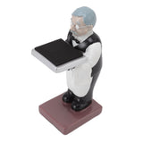 Watch Display Stand Resin Cute Figure Model Modern Multifunctional Watch Holder Rack for Jewelry Necklace Bracelet Old Housekeeper L - Top-Down View