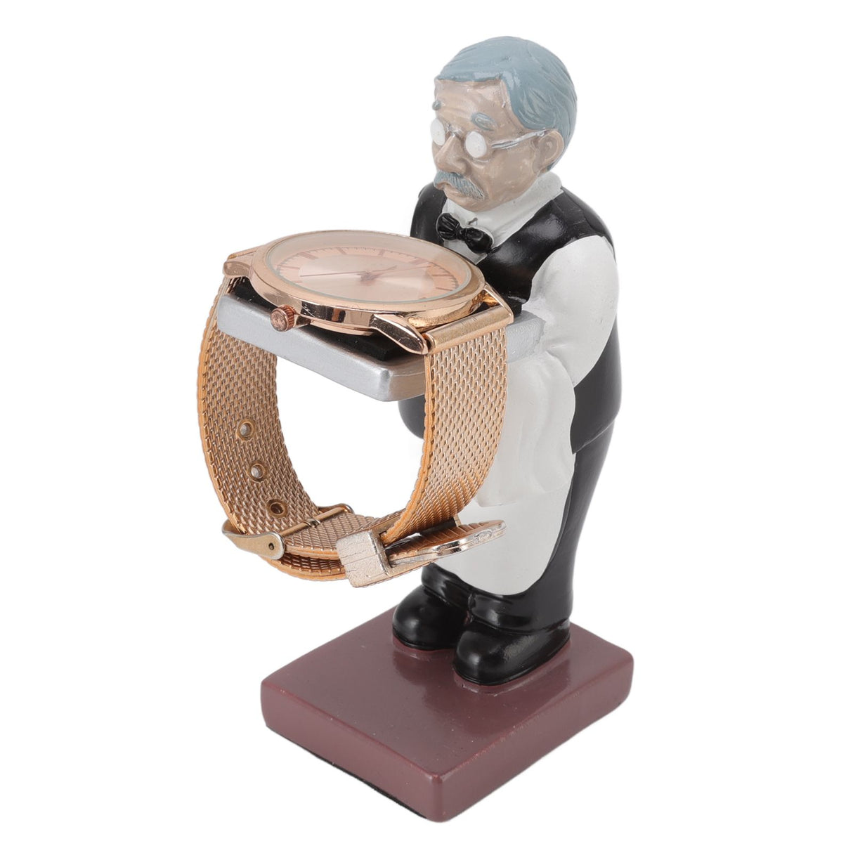 Watch Display Stand Resin Cute Figure Model Modern Multifunctional Watch Holder Rack for Jewelry Necklace Bracelet Old Housekeeper L