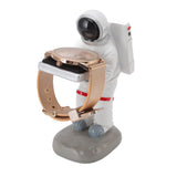 Watch Display Stand Resin Cute Figure Model Modern Multifunctional Watch Holder Rack for Jewelry Necklace Bracelet Astronaut L - Extra Image
