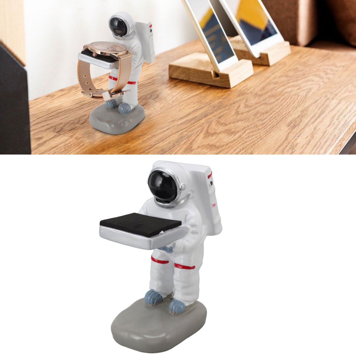Watch Display Stand Resin Cute Figure Model Modern Multifunctional Watch Holder Rack for Jewelry Necklace Bracelet Astronaut L