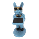 Resin Watch Stand Handmade Figurine Model Decorative Watch Display Stand for Home L Lucky Dog - 45-Degree Angle