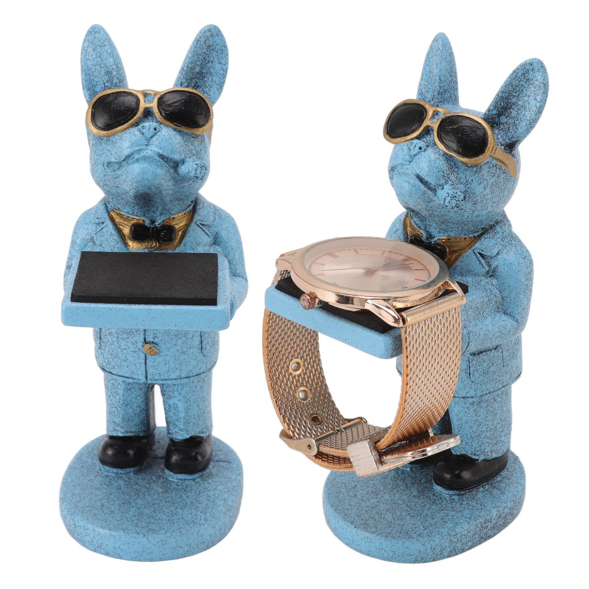 Resin Watch Stand Handmade Figurine Model Decorative Watch Display Stand for Home L Lucky Dog