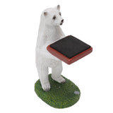 Resin Watch Stand Handmade Figurine Model Decorative Watch Display Stand for Home Polar Bear