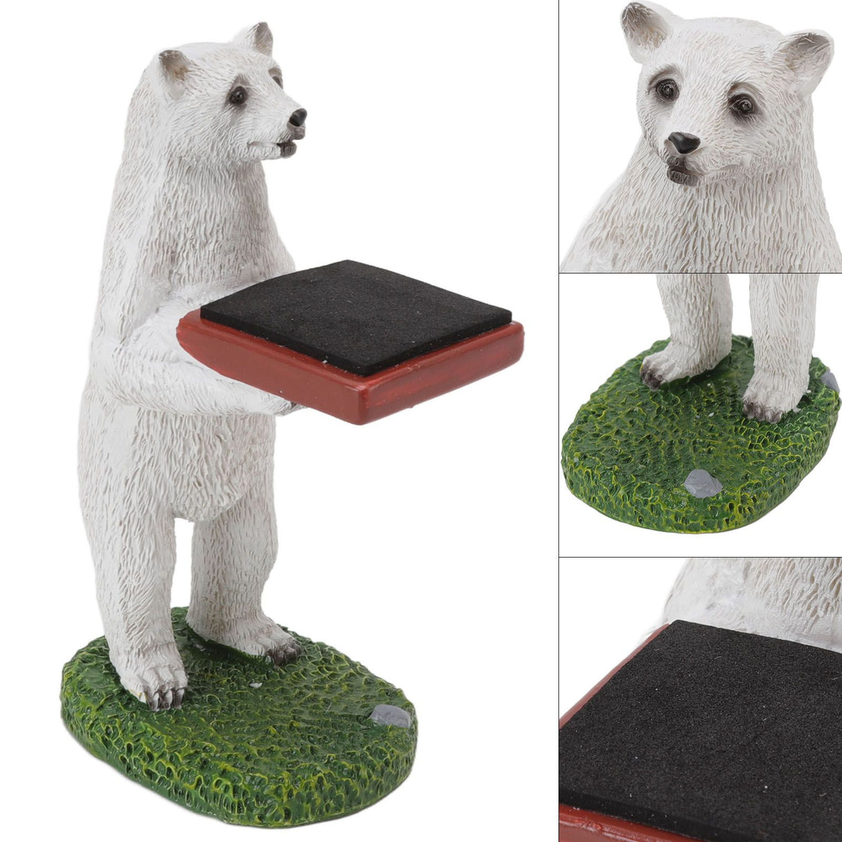 Resin Watch Stand Handmade Figurine Model Decorative Watch Display Stand for Home Polar Bear