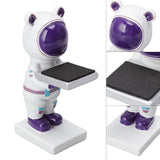 Resin Watch Stand Handmade Figurine Model Decorative Watch Display Stand for Home White Bear - Extra Image