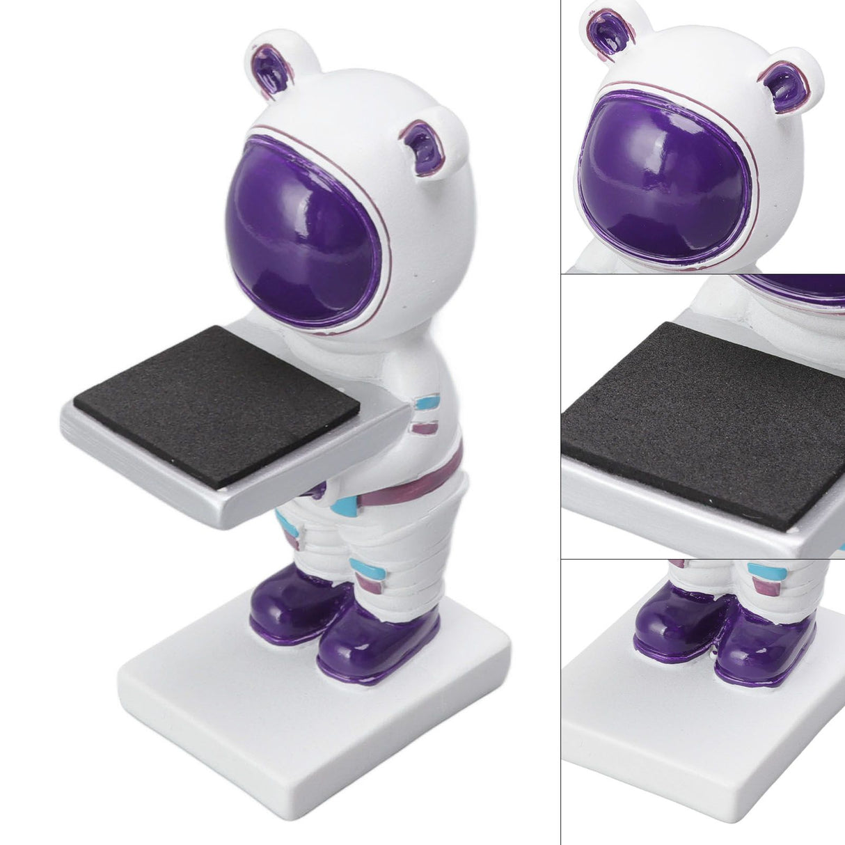 Resin Watch Stand Handmade Figurine Model Decorative Watch Display Stand for Home White Bear