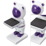 Resin Watch Stand Handmade Figurine Model Decorative Watch Display Stand for Home White Bear