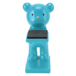 Bear Watch Stand Handcrafted Three Dimensional Modern Style Resin Watch Display Stand for Home Office Blue