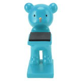 Bear Watch Stand Handcrafted Three Dimensional Modern Style Resin Watch Display Stand for Home Office Blue - Front View