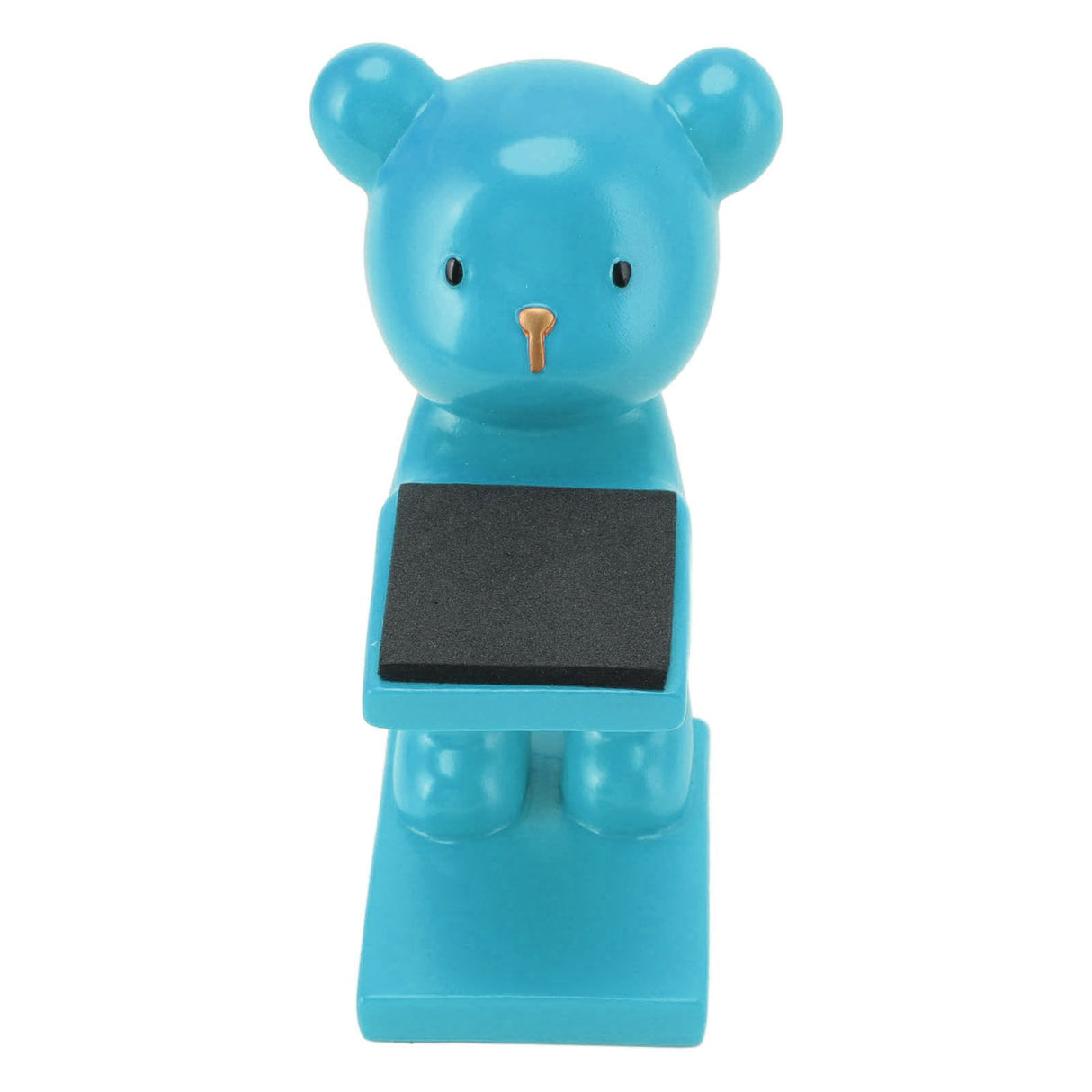 Bear Watch Stand Handcrafted Three Dimensional Modern Style Resin Watch Display Stand for Home Office Blue