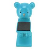 Bear Watch Stand Handcrafted Three Dimensional Modern Style Resin Watch Display Stand for Home Office Blue - Top-Down View