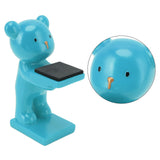 Bear Watch Stand Handcrafted Three Dimensional Modern Style Resin Watch Display Stand for Home Office Blue