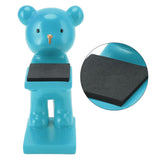 Bear Watch Stand Handcrafted Three Dimensional Modern Style Resin Watch Display Stand for Home Office Blue