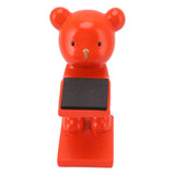 Bear Watch Stand Handcrafted Three Dimensional Modern Style Resin Watch Display Stand for Home Office Orange - Top-Down View
