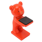 Bear Watch Stand Handcrafted Three Dimensional Modern Style Resin Watch Display Stand for Home Office Orange - 45-Degree Angle