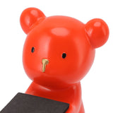 Bear Watch Stand Handcrafted Three Dimensional Modern Style Resin Watch Display Stand for Home Office Orange - Extra Image