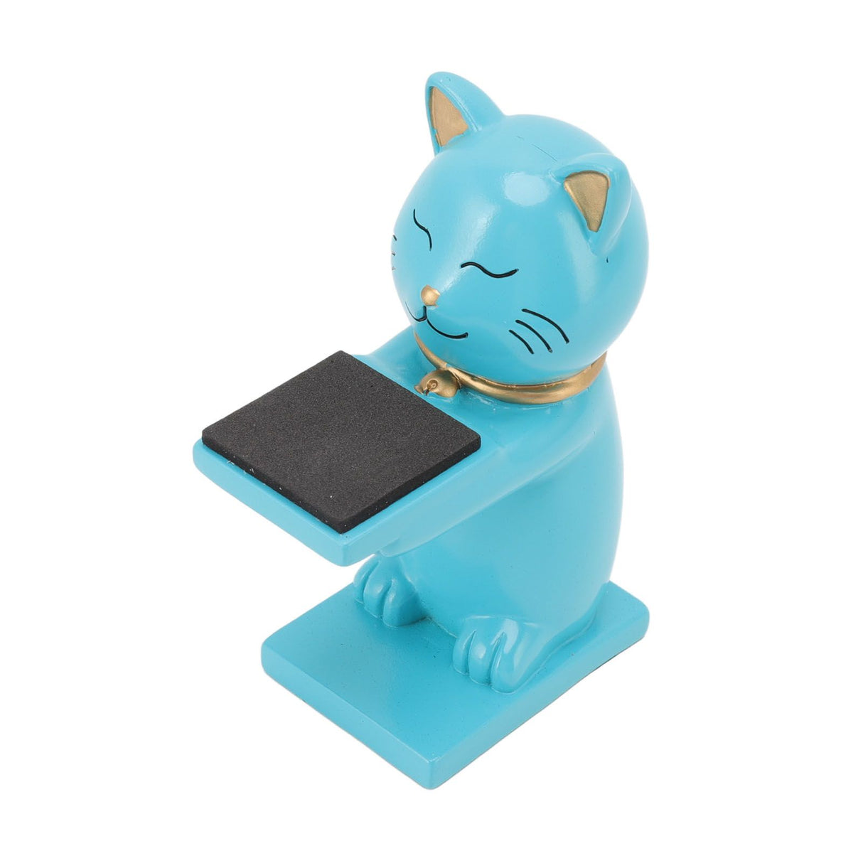 Watch Display Stand Cat Figurine Resin Watch Holder Decoration Storage Rack for Jewelry Bracelet Necklace Blue