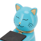Watch Display Stand Cat Figurine Resin Watch Holder Decoration Storage Rack for Jewelry Bracelet Necklace Blue - Extra Image