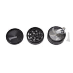 4 Layers Hand Crank Spices Grinder Zinc Alloy 60mm Manual Spice Grinder with Filter