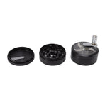 4 Layers Hand Crank Spices Grinder Zinc Alloy 60mm Manual Spice Grinder with Filter