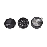 4 Layers Hand Crank Spices Grinder Zinc Alloy 60mm Manual Spice Grinder with Filter