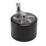4 Layers Hand Crank Spices Grinder Zinc Alloy 60mm Manual Spice Grinder with Filter