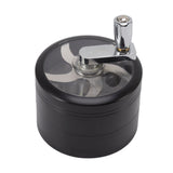 4 Layers Hand Crank Spices Grinder Zinc Alloy 60mm Manual Spice Grinder with Filter