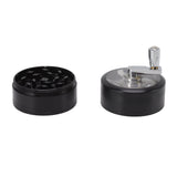 4 Layers Hand Crank Spices Grinder Zinc Alloy 60mm Manual Spice Grinder with Filter