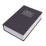 Book Safe Box Innovative Medium Dictionary Diversion Book Safe with Coded Lock for Storing Money Jewelry Cards Documents Black - Rear View